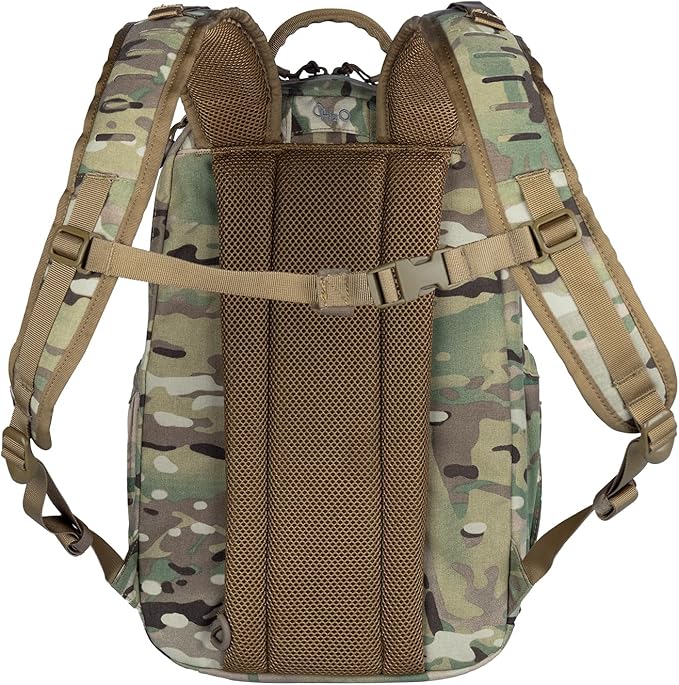 BOMTURN Military Tactical Backpack Small Army Molle Bag 2 Day Assault Pack 25L with Bottle Holders