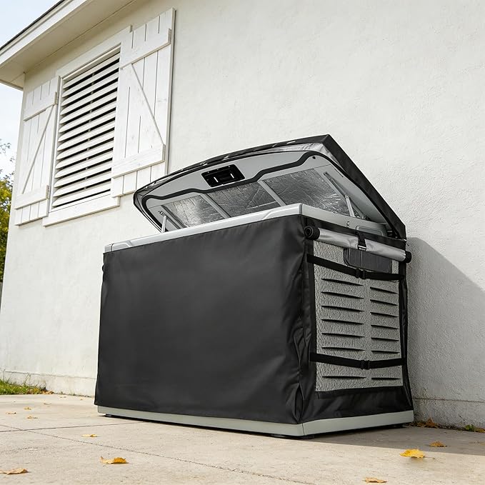 Generator Cover600D Outdoor Generator Covers for G007043 22KW Home Standby GeneratorWaterproof Generator Cover 50W X 26.7D X 28.7H(Black)