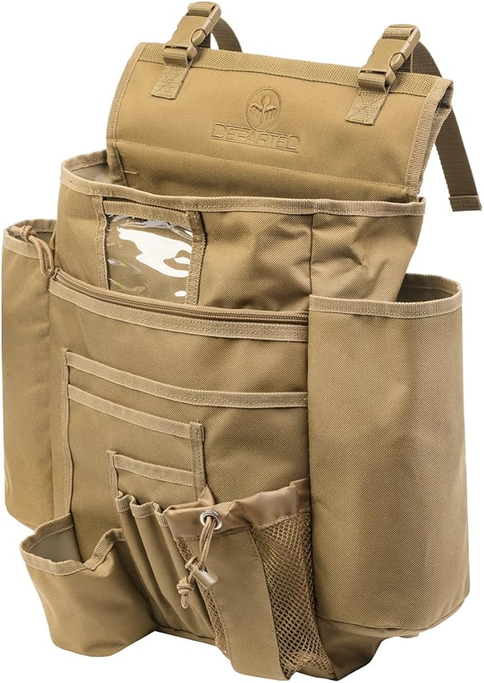 Departed Seat Organizer Outdoor Tactical SquadMilitary Sportpack Daypack (Tan)