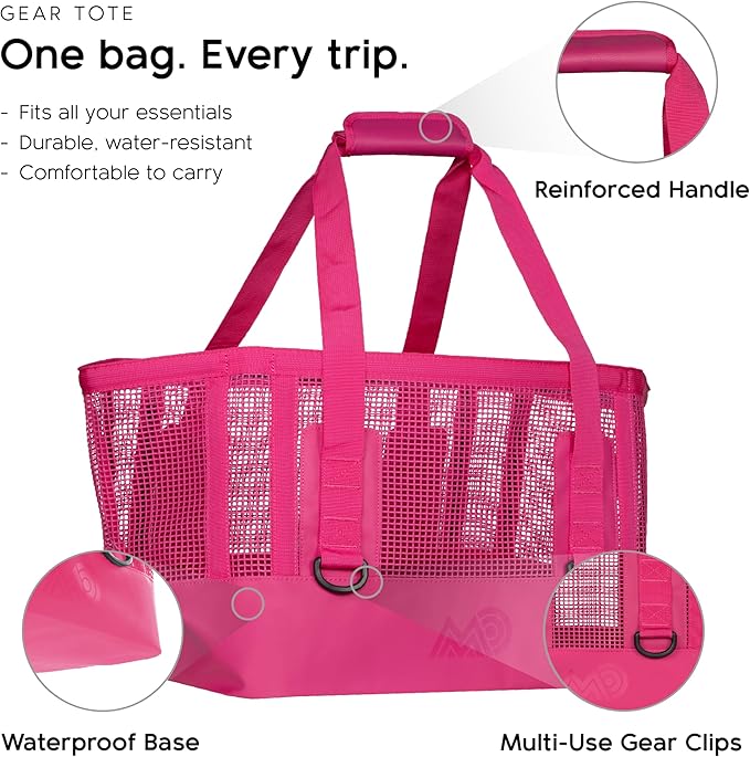 MISSION Boat Gear CASSI Heavy-Duty Outdoor Tote and Waterproof Marine-Grade Mesh Boat Bags
