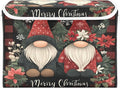 Merry Christmas Checkered Gnomes Collapsible Storage Bins with Lids Decorative Fabric Cubes Closet Organizer Basket Boxes Containers for Clothes Box Chest Folding Rectangle