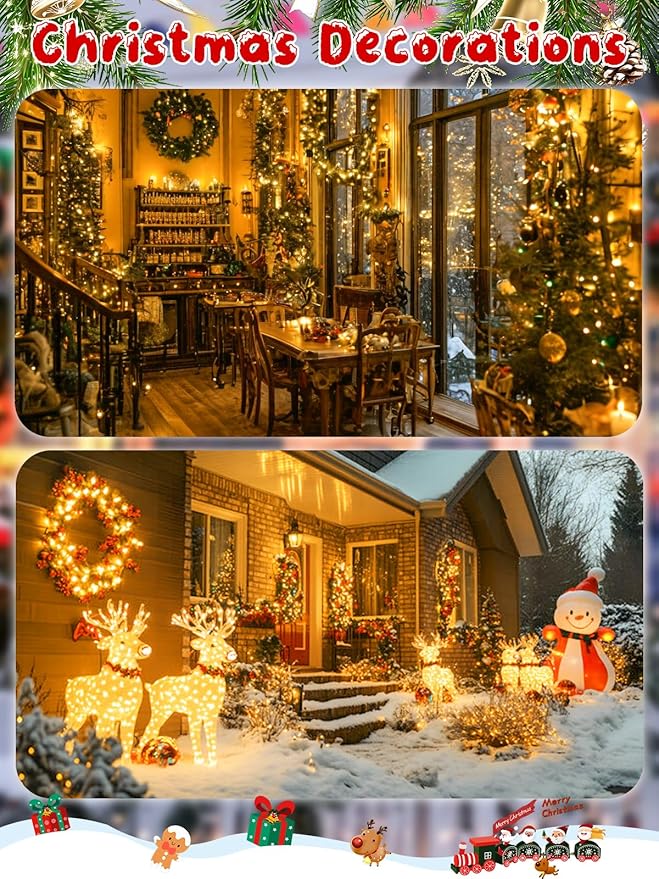 100FT 2000 LED Christmas Cluster Lights Firecracker String Lights with Remote &amp 8 Modes &amp Timer Waterproof Fairy Twinkle Light Plug in for Indoor Outdoor Party Yard Xmas Tree Decoration War