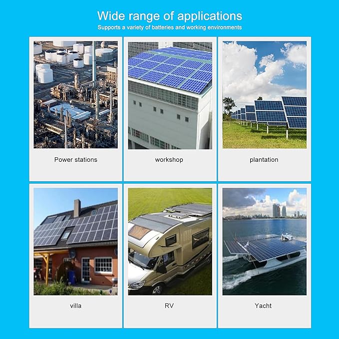 120A MPPT Solar Charge Controller12V 24V 36V 48V 60V 72V 84V 96V Solar Battery Regulator PV Max 230V for Sealed Lead Acid Gel and Lithium Battery (120A)