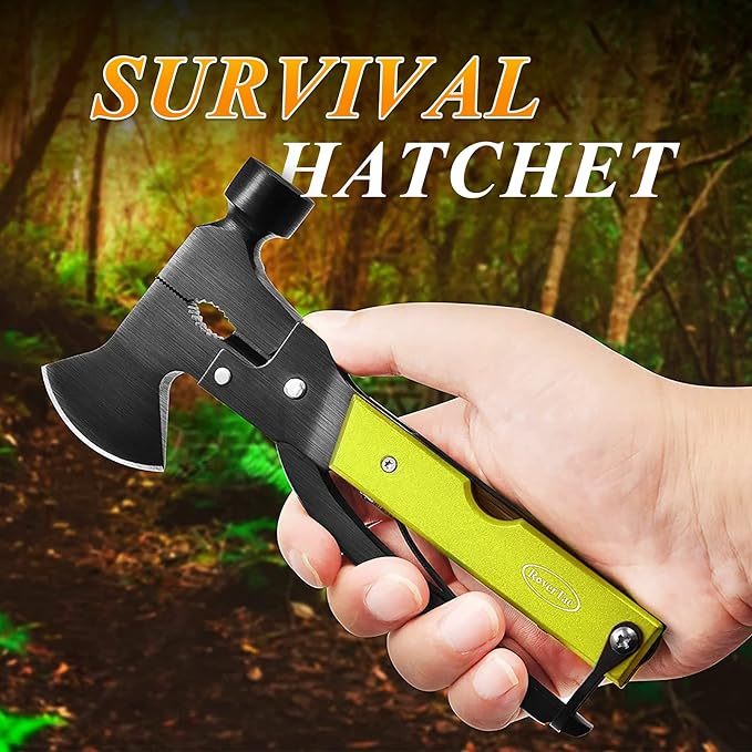 Christmas Gifts for Men Dad RoverTac Multitool Axe for Mens Gifts Gifts for Dad Husband Dad Boyfriend Christmas Gifts Mens Stocking Stuffers-14 in 1 Multi Tool Axe Hatchet