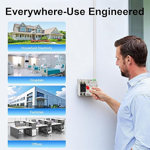 Dual Power Automatic Transfer Switch 2P 100A ATS Dual Power Generator Changeover Switch 110V Mini Electrical Selector Switches
