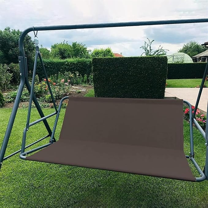 Swing Seat Canopy Replacement with Back Support Waterproof 600D Oxford Fabric Outdoor Garden Chair Replacement Cover