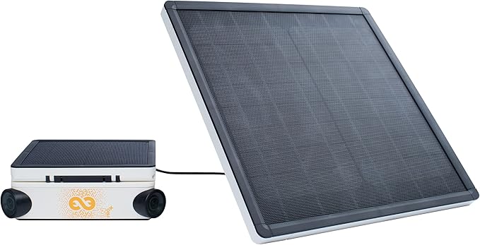Enlaps External Solar Panel for Extended Battery Life Waterproof Connector Ideal for installations with Little Exposure to the Sun Compatible with Tikee 3PRO+ Tikee 4 and Tikee mini