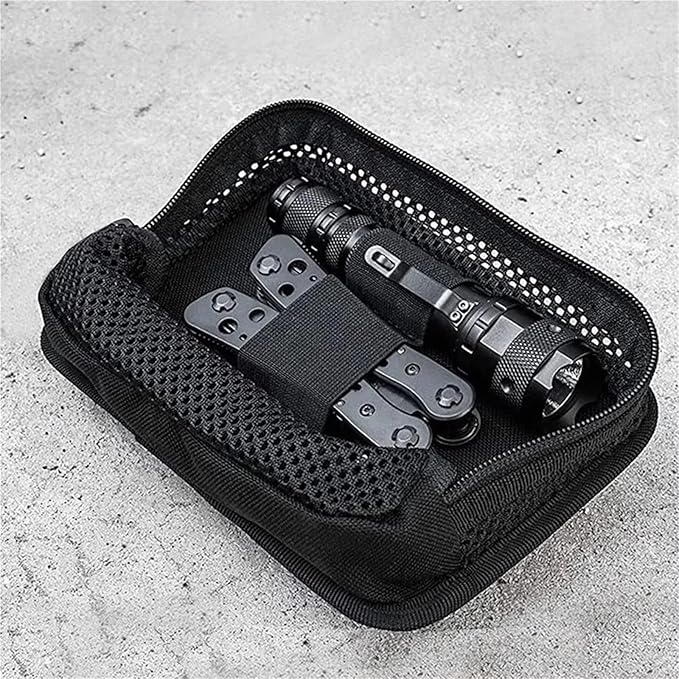 Tactical Tool Organizer Bag Internal Mesh Pocket Modular Insert Pouch Hook Fastener Admin Pack for Hunting Vest Every Day Carry Backpack
