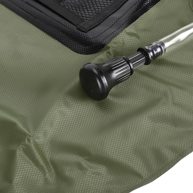 SUNGOOYUE Solar Shower Bag with Back Thermometer Portable Camping Shower Bag 20L Water Storage for Tanning Use PVC Material