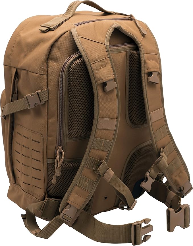 LAPG Atlas 24 Hour Tactical Backpack for Men &amp Women Large Hiking Camping Bug Out Backpack Combat Survival Gear Bag Coyote