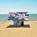ALAZA Beautiful Pink Lily Beach Tent Sun Shelter Portable Canopy Sunshade for Outdoor Camping Picnics Backyard Fun 10x9 ft