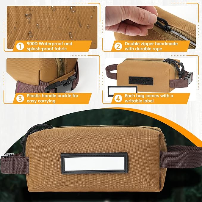 Tactical Ammo Pouch Loose Sacs Ammunition Carrier Bag with ID Patches