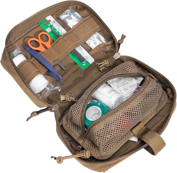 EXCELLENT ELITE SPANKER Tactical First Aid Pouch IFAK Rip Away Molle EMT Pouch Compact Admin Pouch Medical Utility Pouch Emergency Survival Kits for Tactical VestBackpack