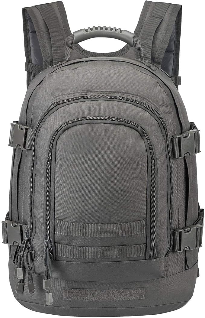 Greencity Laptop Backpacks Tactical 3 Day Expandable Bug Out Bag Classic Case Travel HikingGray