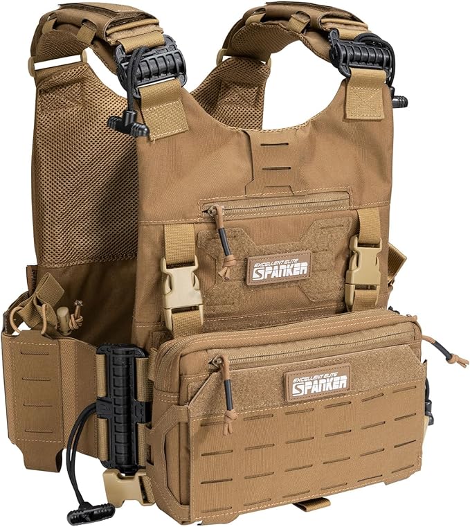 EXCELLENT ELITE SPANKER Tactical Chest Rig Pack EDC Chest Bag Molle Utility Chest Pouch for Outdoor Hunting Workouts Hiking
