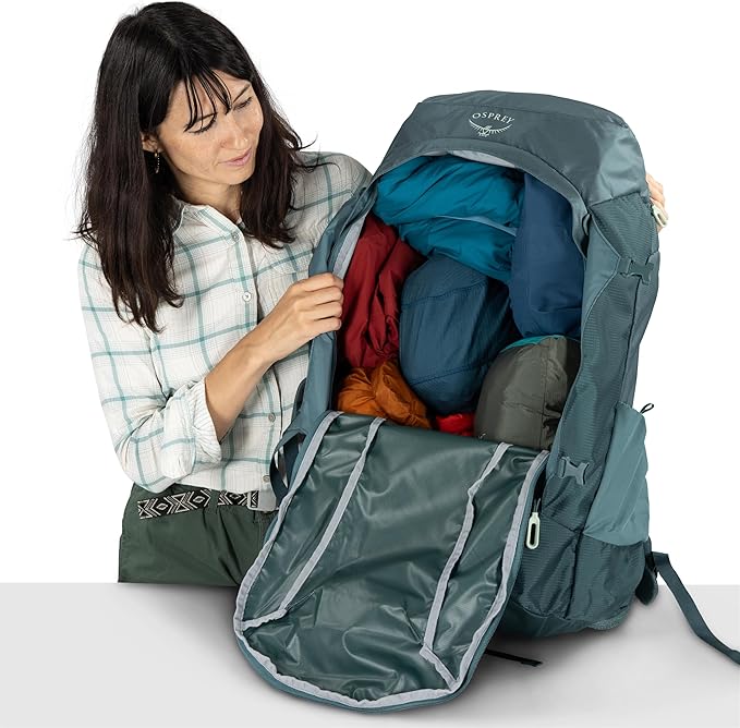 Osprey Fairview Trek Women's Travel Backpack - Hybrid Backpacking &amp Travel Bag with Internal Organization