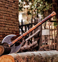 Hnadmade Two Handed Large Berserker Axe Norse Axe Scandinavian Viking Dane Ashwood Handle Functional Axe (FM-0008) ((FM-0008))