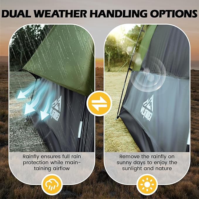 WildFinder SUV Tent Rectangle Car Tent for Family Waterproof &amp Windproof for Car Camping Large Camping Tents with Storage Bag SUV Van Jeep
