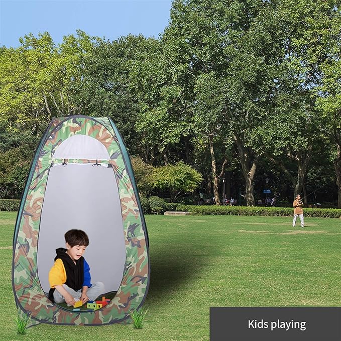Pop Up Pod - Privacy Shower Tent with Carry Bag Dressing Room Instant Portable Toilet Stall for Camping Beach or Tailgate (Mulit)