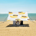 ALAZA Duck Sunglasses Pattern Beach Tent Sun Shelter Portable Canopy Sunshade for Outdoor Camping Picnics Backyard Fun 10x9 ft