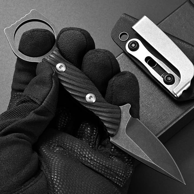 Gtkii GTK399 Fixed Blade Knife D2 Steel Blade G10 Handle Full Tang EDC Tool Knifes for Outdoor Camping Hiking Survival