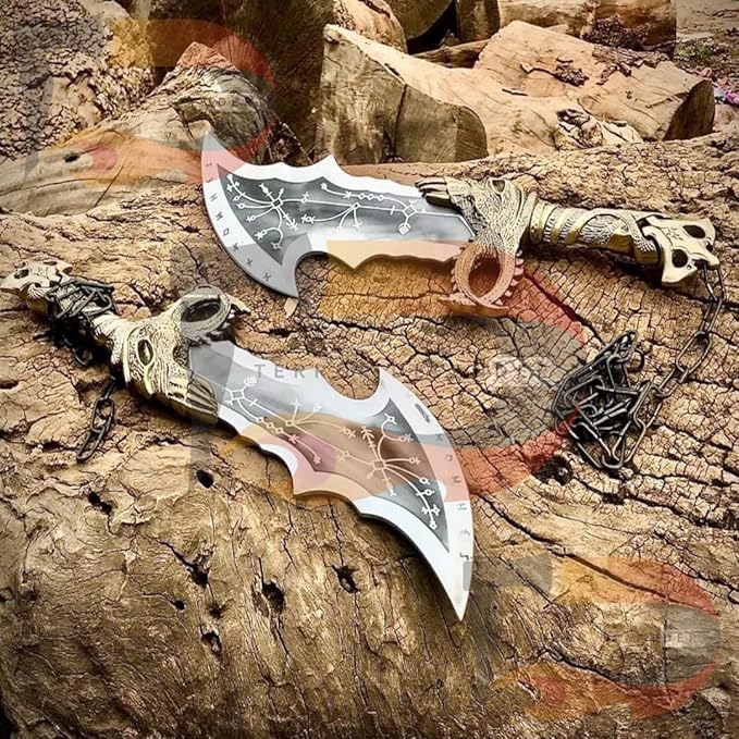 Custom Handmade Cosplay Prop Medieval AxeChaos Blade SwordsThe War Game Props Cosplay Display