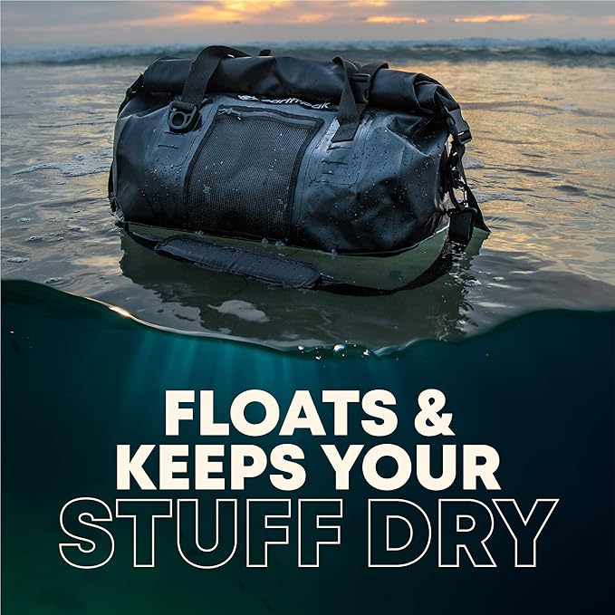 Earth Pak Waterproof Duffel Bag - Heavy Duty Motorcycle Dry Bag with Large Storage Space Perfect for Traveling Camping Kayaking Fishing &amp Canoeing Bag 50L/70L/90L/120L Sizes
