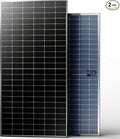 JJN 550 Watt Bifacial Solar Panels 2PCS12/24/48 Volt 1100 Watt Solar PanelMonocrystalline for Homes Rooftop Farm RV and Off-Grid Applications