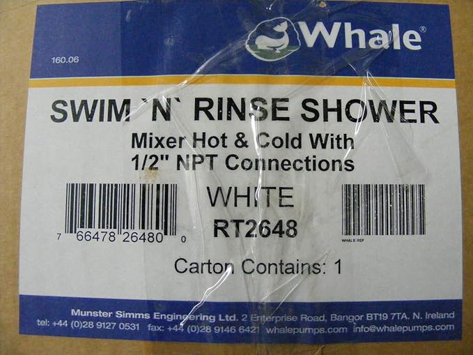 Mixer Swim N Rinse Shower White Without Cover