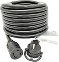 Parkworld 885446 NEMA TT-30P to L14-30R Adapter Cord RV 30A TT-30 Male Plug with Handle to Generator 30A 4-Prong L14-30 Female Receptacle (50 Foot)
