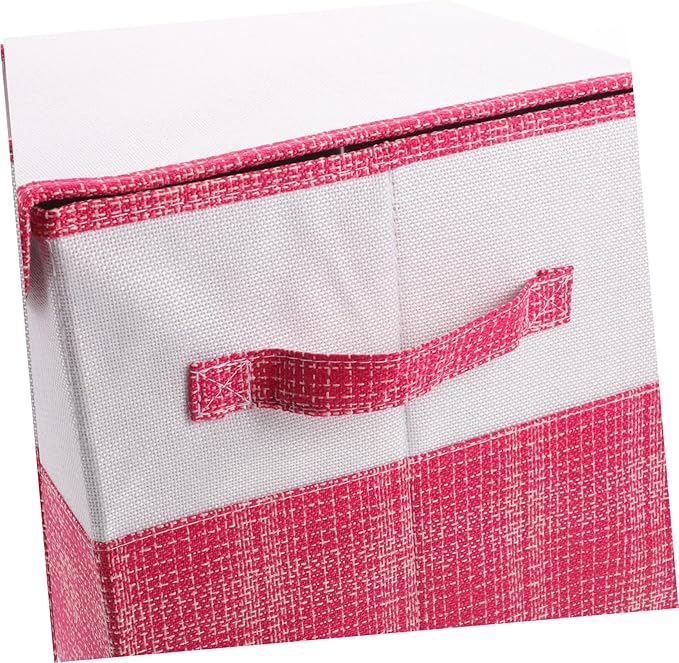 Alipis Non-woven Cotton 2 Lid Storage Case Multi-use Home Decor Present for Housewarming Storage Solution