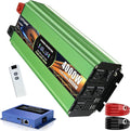 4000 Watt Pure Sine Wave Inverter DC 12V to 120V AC Power Inverter for Vehicle RV Truck Off-Grid Car Power Inverter with 4 AC Outlet 20W USB-C 5V/3.1A USB Remote &amp Panel Control Surge 800