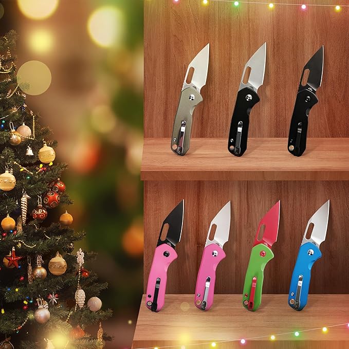 CJRB CUTLERY Mini Pyrite(J1933) Folding Pocket Knife2.17 AR-RPM9 Steel Blade and Blue Handle Small EDC Knife with Pocket Clip for Work Outdoor Hiking Camping