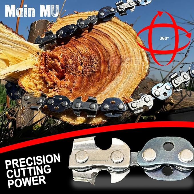 2 Pack High Limb Rope Saw 55 Inch – Dual Sided Manual Chainsaw with 70 Sharp Teeth Tree Rope Chain Saw for High Limbs with Storage Box – Heavy Duty Rope Saw for Tree Cutting Camping &amp Survival