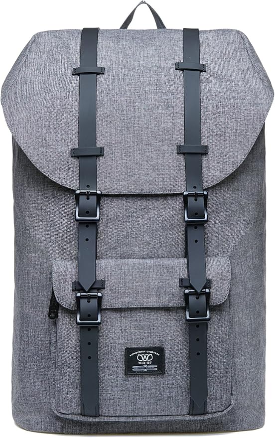 KAUKKO Laptop Outdoor Backpack College Schoolbag Bookbag Travel Hiking Rucksack fits 15-Inch Laptop