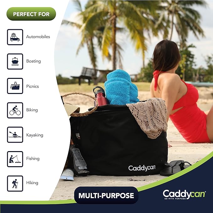 Portable Trash Can for Boating | Tough and Durable Storage Bag for Use with Kayaking Camping Hiking Beach Fishing | Collapsible Multi-Purpose