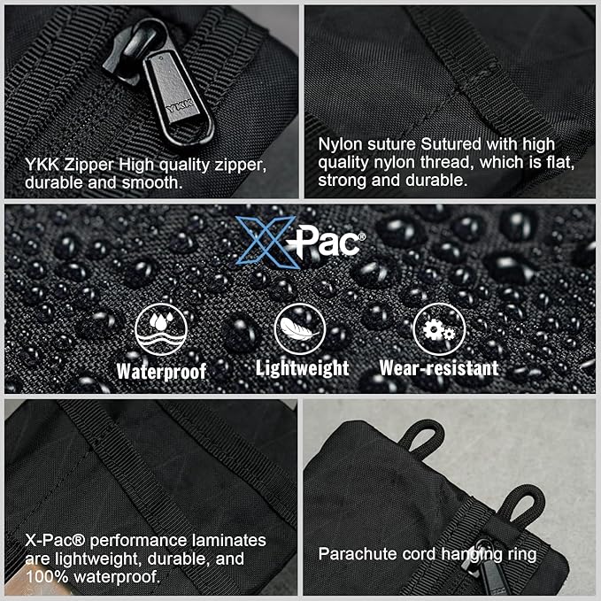 VIPERADE VE1 Pocket Organizer EDC Pouch for Men EDC Organizer Storage EDC Gears Multitool Pocket Pouch Hold Your Flashlight/Pocket Knife Pen Notebook