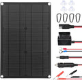 20W 12V Solar Panel Battery Charger 12V Solar Panel Power Kit with SAE Conversion Cables for Car RV Marine Boat Motorcycle Truck Tractor etc