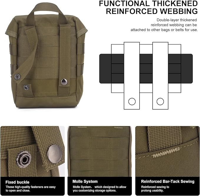 Mardingtop 60L Hiking Backpack+ Molle Tactical Utility Pouch
