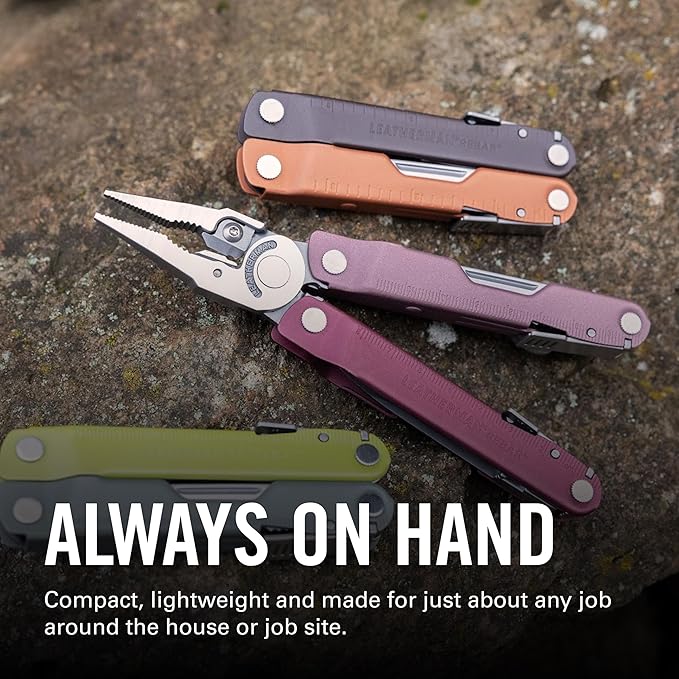 LEATHERMAN Rebar Multitool with Premium Replaceable Wire Cutters and Saw Burnt Sienna