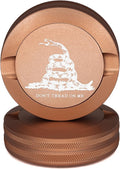 Don’t Tread on Me Zyn Metal Can | Nicotine Pouch Container | Moisture &amp Odor Proof Snus Can | Zyn Accessories | Laser Engraved Gadsden Flag Design (Copper)