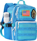 9L Mini Tactical Backpack Small Military Gym Bag Tiny Tackle Backpack for Men Women Molle Travel Daypack Camping Backpack with Patch(Turquoise)