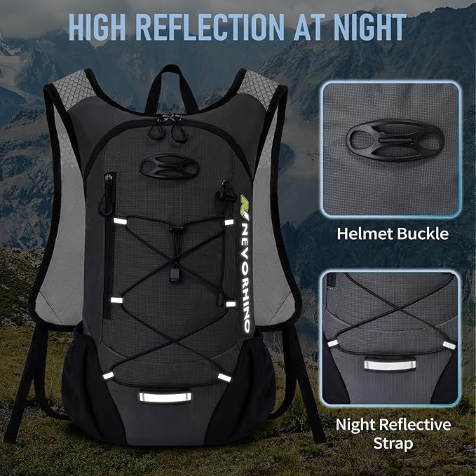 Lightweight Hydration Backpack Running Backpack with 2L Water Bladder Hydro Water Daypack for Cycling Hiking Rave for Men Women