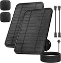 4W Solar Panel for Blink Camera Solar Panel Compatible with Blink Outdoor 4 (4th Gen) Camera Waterproof Solar Charger for Camera Outdoor (3rd Gen)/XT3XT2/XT(Not Included) with 10Ft Cable 2 Pack