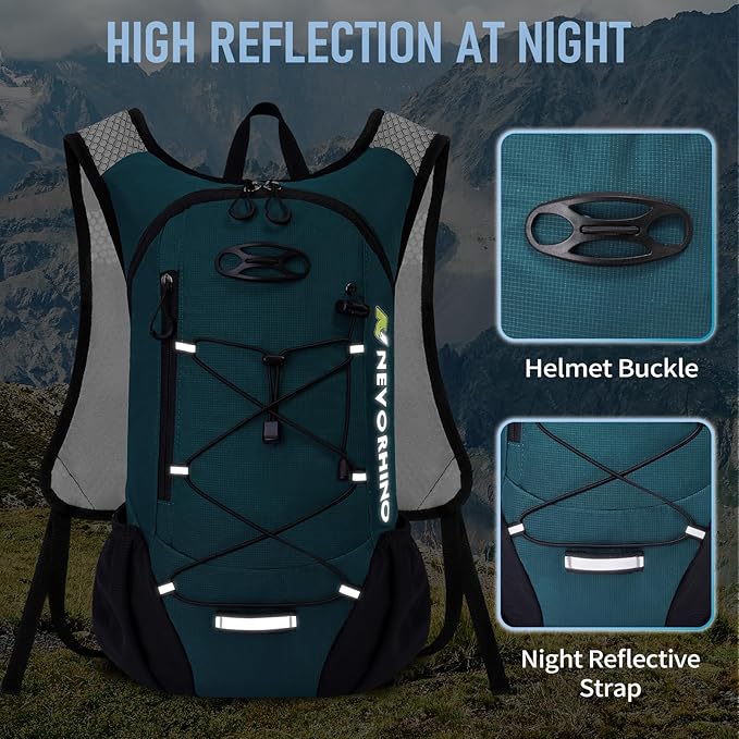 Lightweight Hydration Backpack Running Backpack with 2L Water Bladder Hydro Water Daypack for Cycling Hiking Rave for Men Women