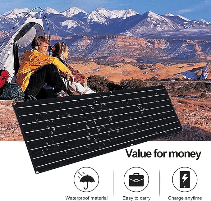 800 Watt Flexible Solar Panel for RV 2 × 400 Watt 12 Volt Solar Power Panel Kit with 40A Solar Charge Controller Monocrystalline Solar Panels for Camping Off Grid Car Battery Charging Boat