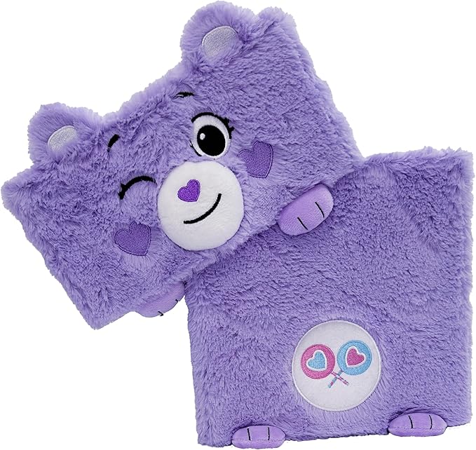 Happy Nappers Care Bears: Storables 12 Box - Share Bear - Purple Character Themed Bin Fabric Storage Container Opening Top Lid Holds Toys Books &amp More Licensed