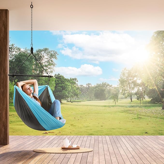Sorbus Hanging Hammock Chair - Tree Pod Sensory Swing - Outdoor Camping Cacoon Chair - Collapsible and Lightweight Swings - Swinging Rocker Chairs for Camp Travel Hiking Tent Porch (500 lb Max)