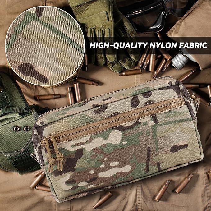 Small Tool Pouch Zipper Bag Molle Pouch General Purpose (GP) Pouch Pouch Organizer Multipurpose Storage Pouch