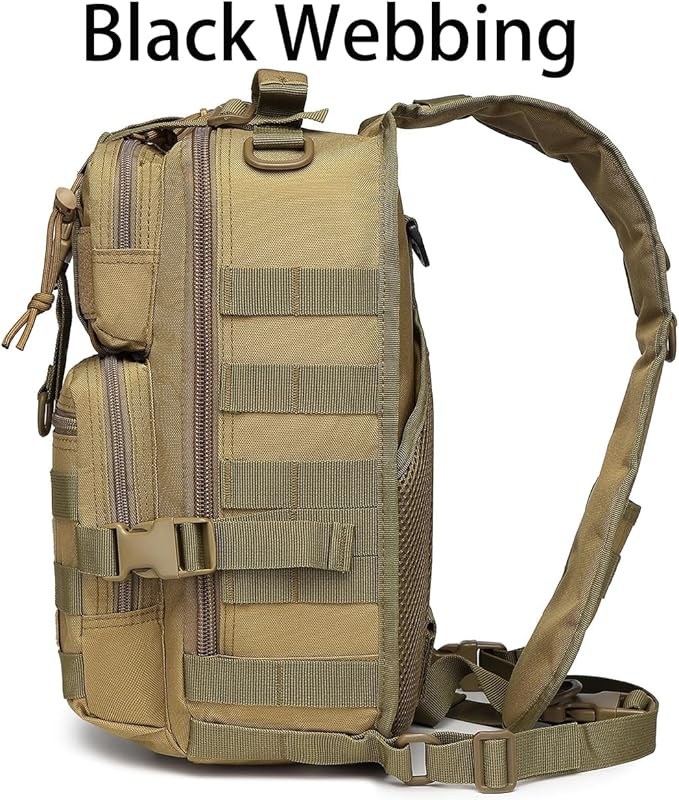 ATBP Tactical Crossbody Backpack Large Sling Pack With Holster Shoulder Bag For Men Outdoors Hiking Camping Gym